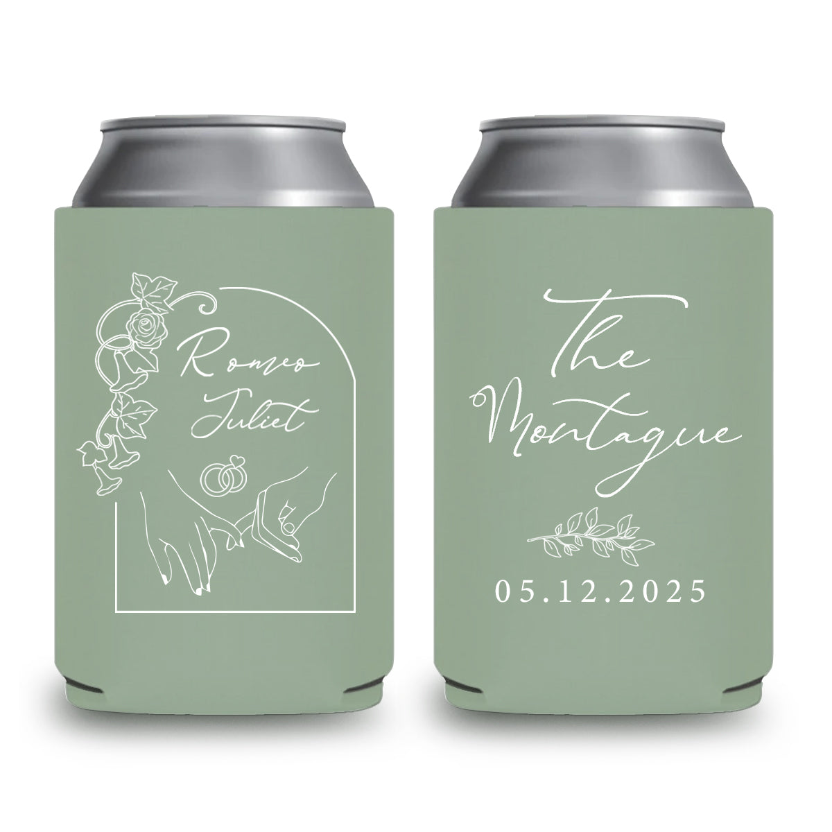 Custom Dog Drawing Can Coolers