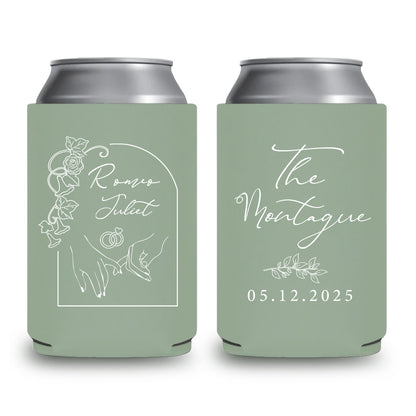 Custom Dog Drawing Can Coolers